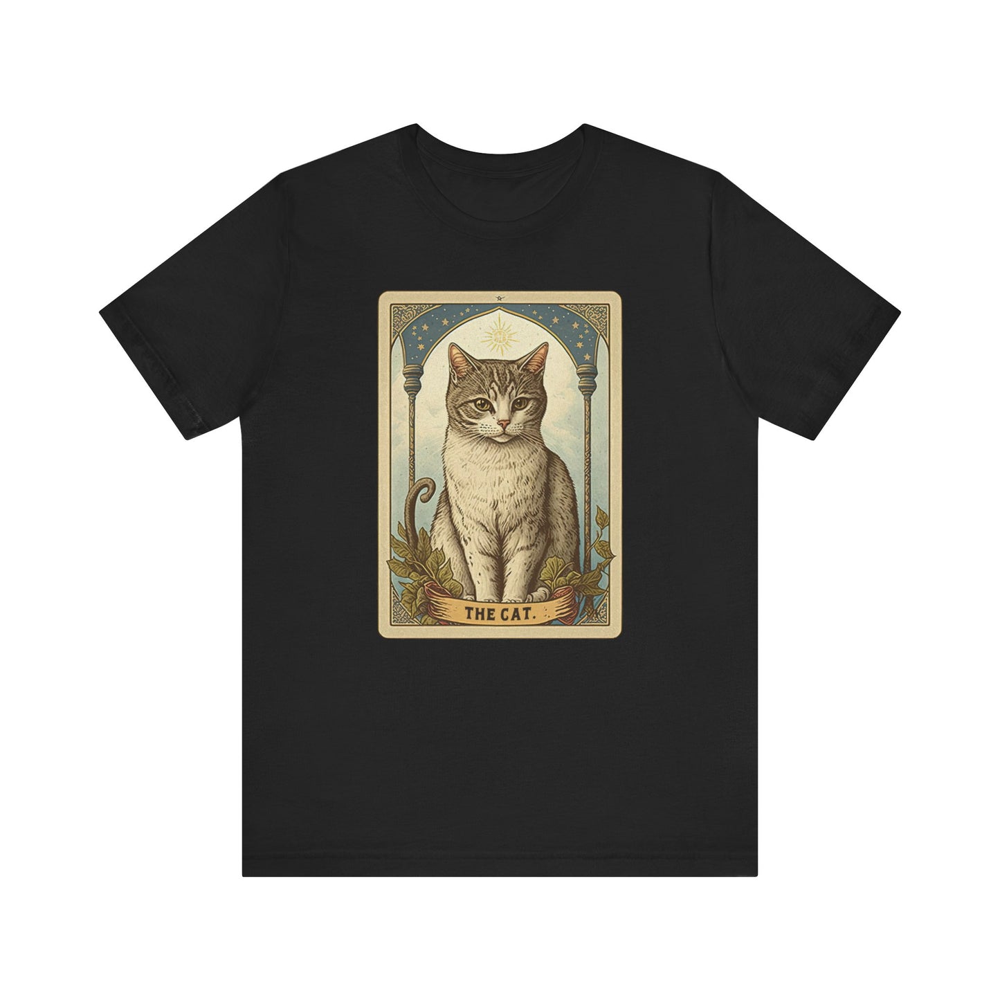 Cat Tarot Card T-Shirt | Cat Lover Teeshirt | Goth Shirt | Feline Pet Animal