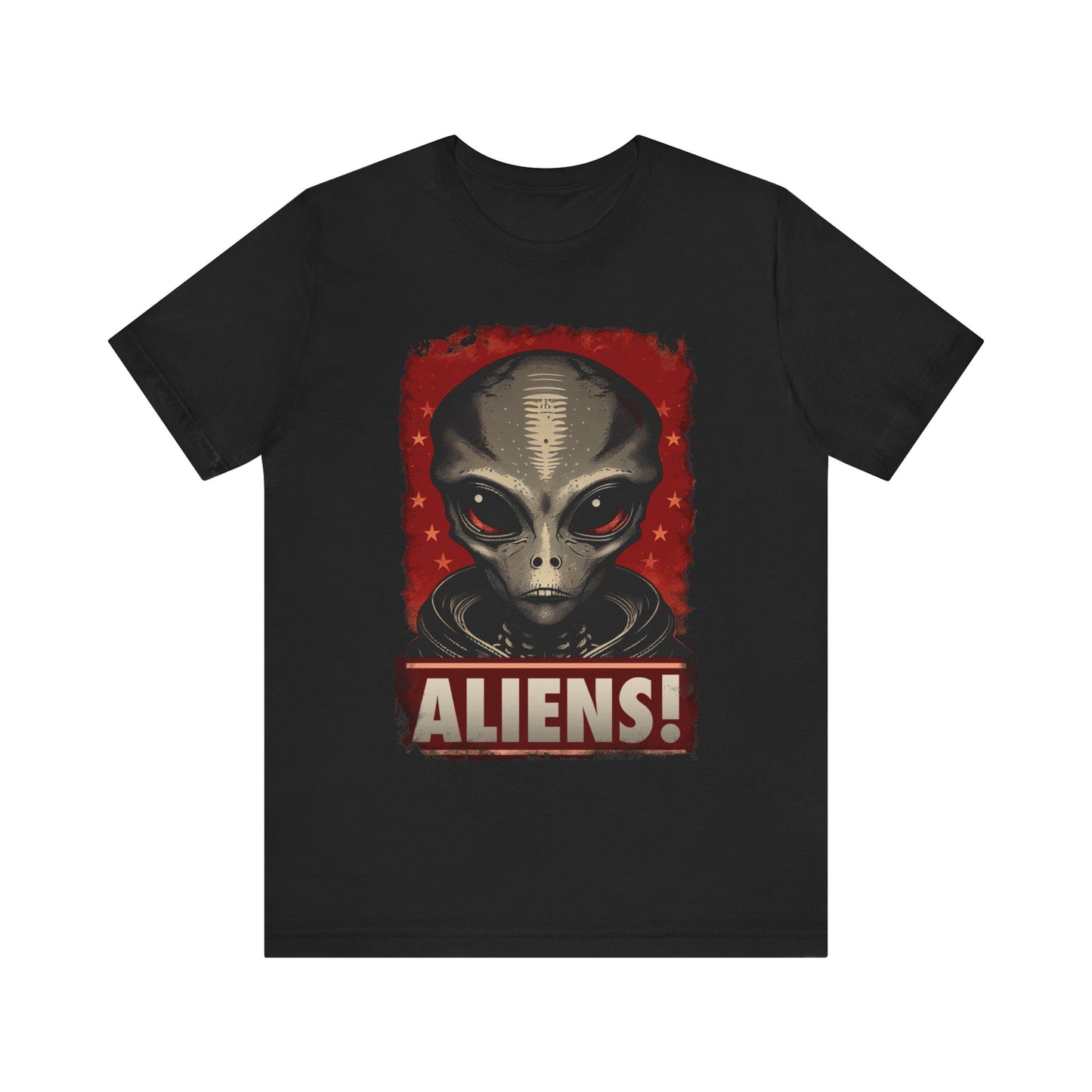 Aliens! T-Shirt | Grey Alien Teeshirt | ET UFO UAP Tee Shirt | Cryptidcore Gift Cryptozoology Clothing