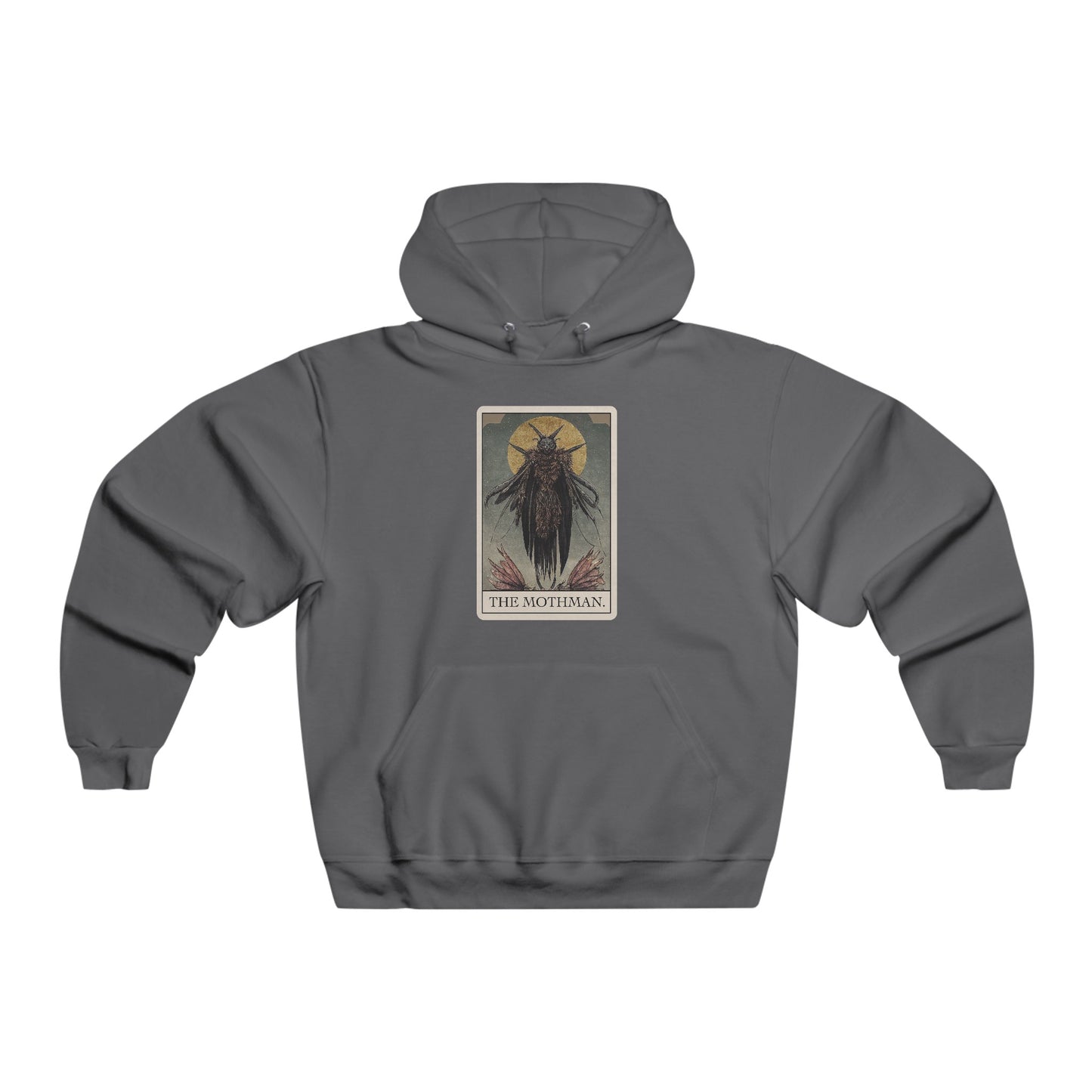 The Mothman Tarot Card pullover hoodie cryptid cryptozoology gift Men's NUBLEND® Hooded Sweatshirt