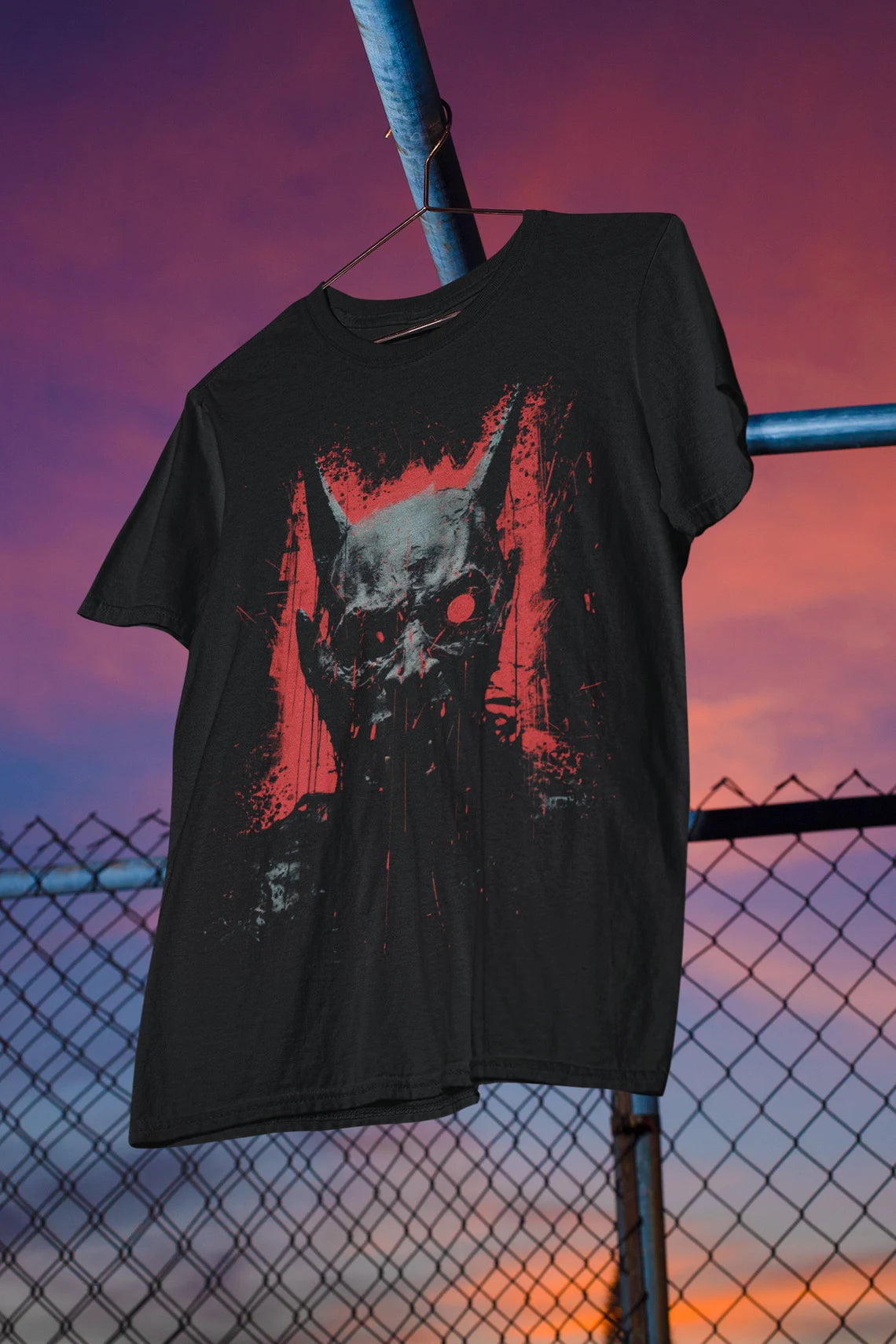 Weirdcore Demon T-Shirt | Vaporwave Devil Aesthetic | Trippy Alt Clothing | Grunge Clothes | Harajuku Punk | Rave Gear | Psychedelic