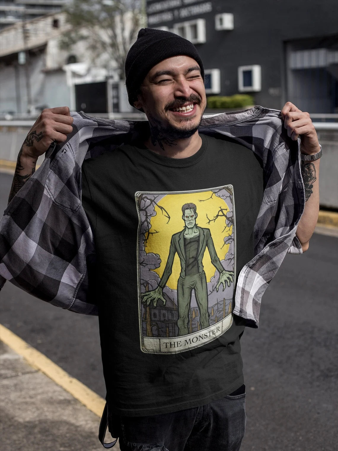 Frankenstein's Monster Tarot Card T-Shirt | Frankenstein Teeshirt | Classic Monster Tee | Horror Gift | The Monster Shirt