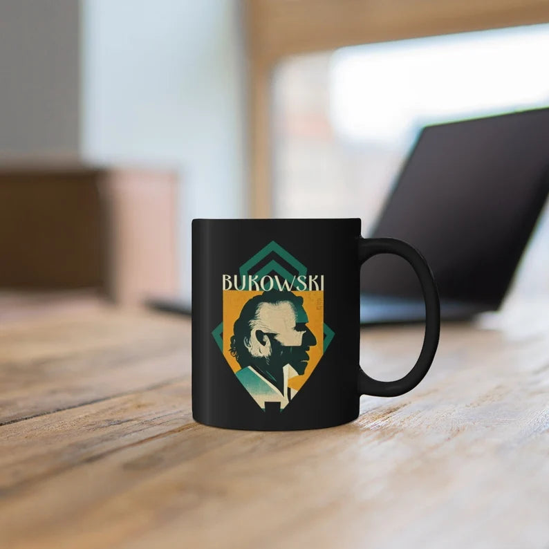 Charles Bukowski 11oz Black Mug coffee cup