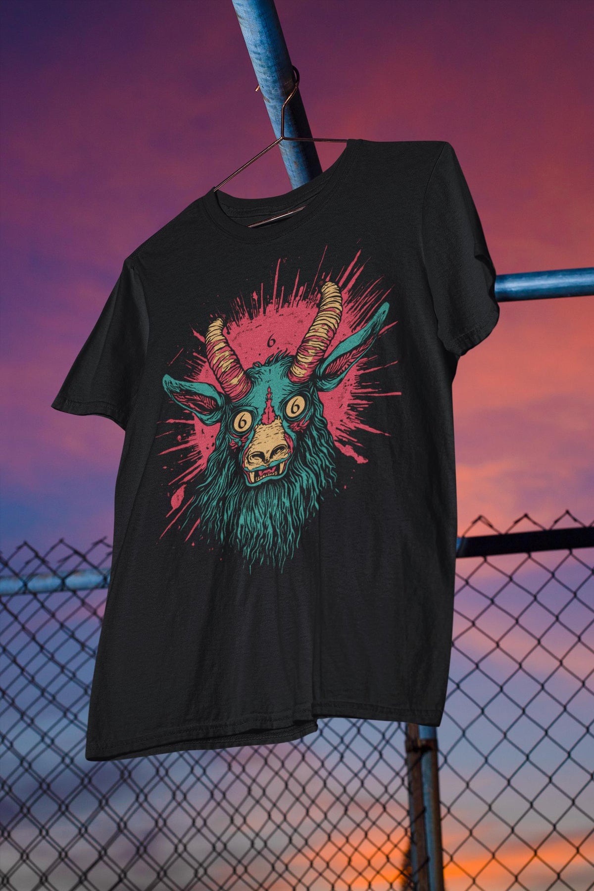 Occult Shirt, Baphomet T-Shirt, Satanic Goth Tee, Dark Art Gift for Metalheads