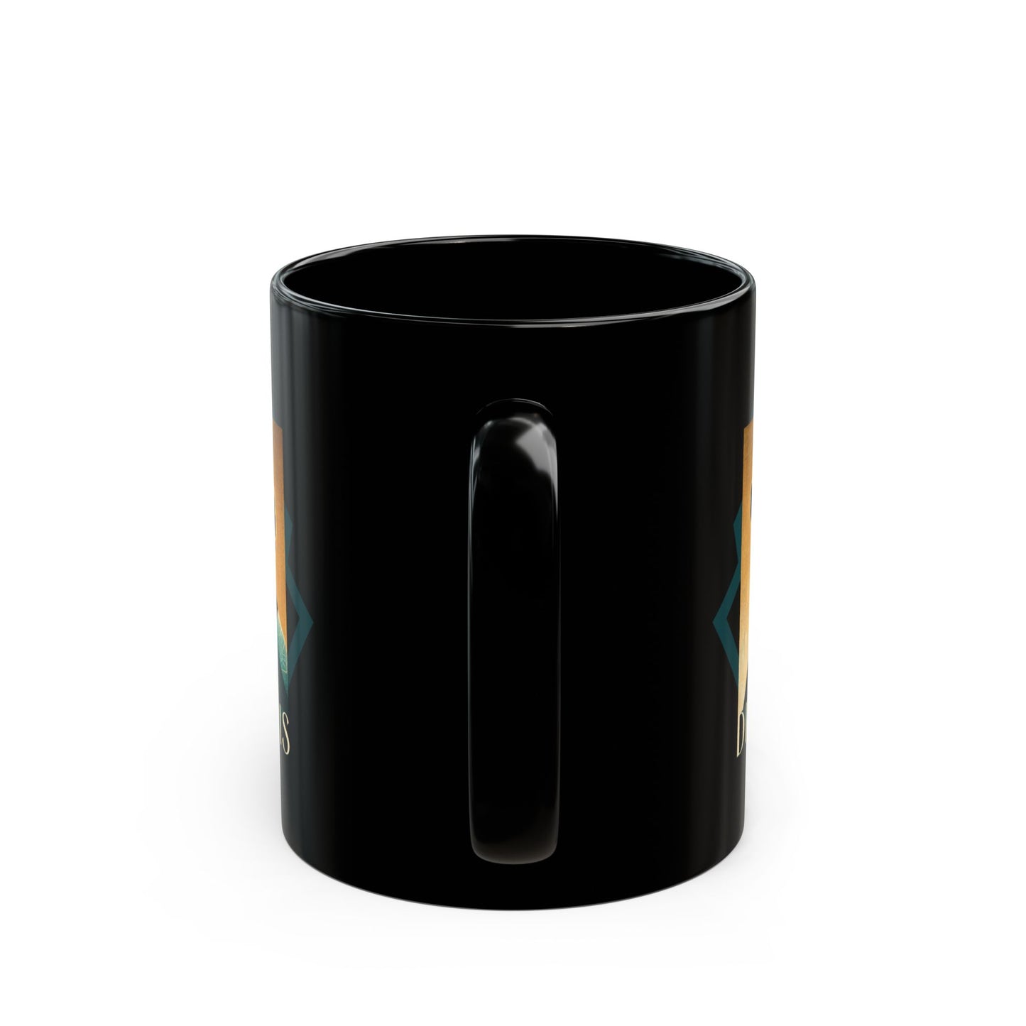 Charles Dickens art deco 11oz Black Mug coffee cup