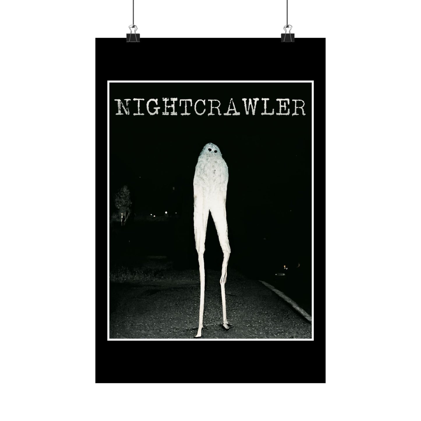 The Fresno Nightcrawler Art Print | Night Crawler Poster | Cryptid Wall Art | Cryptidcore Gift Cryptozoology decor