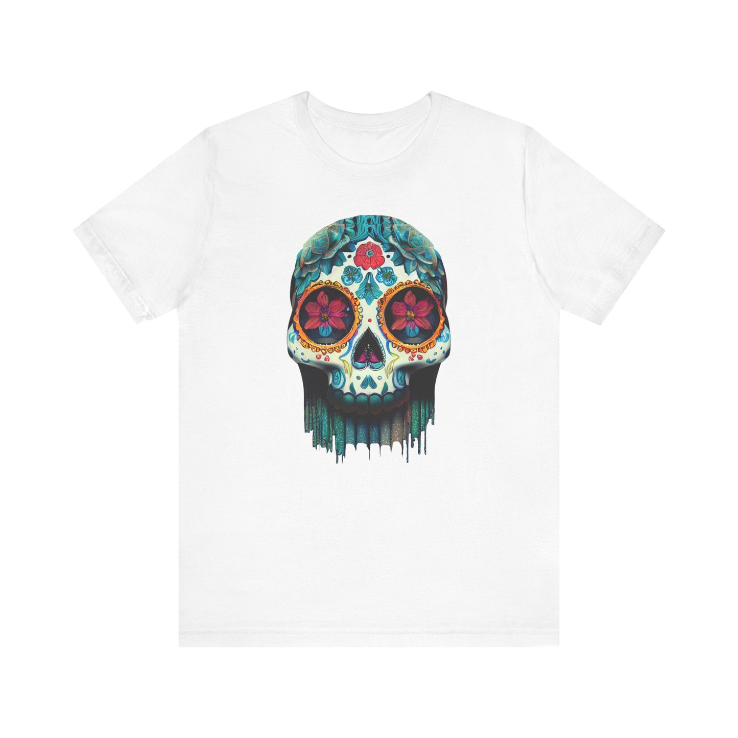 Sugar Skull Shirt Dia De Los Meurtos Day of the Dead teeshirt