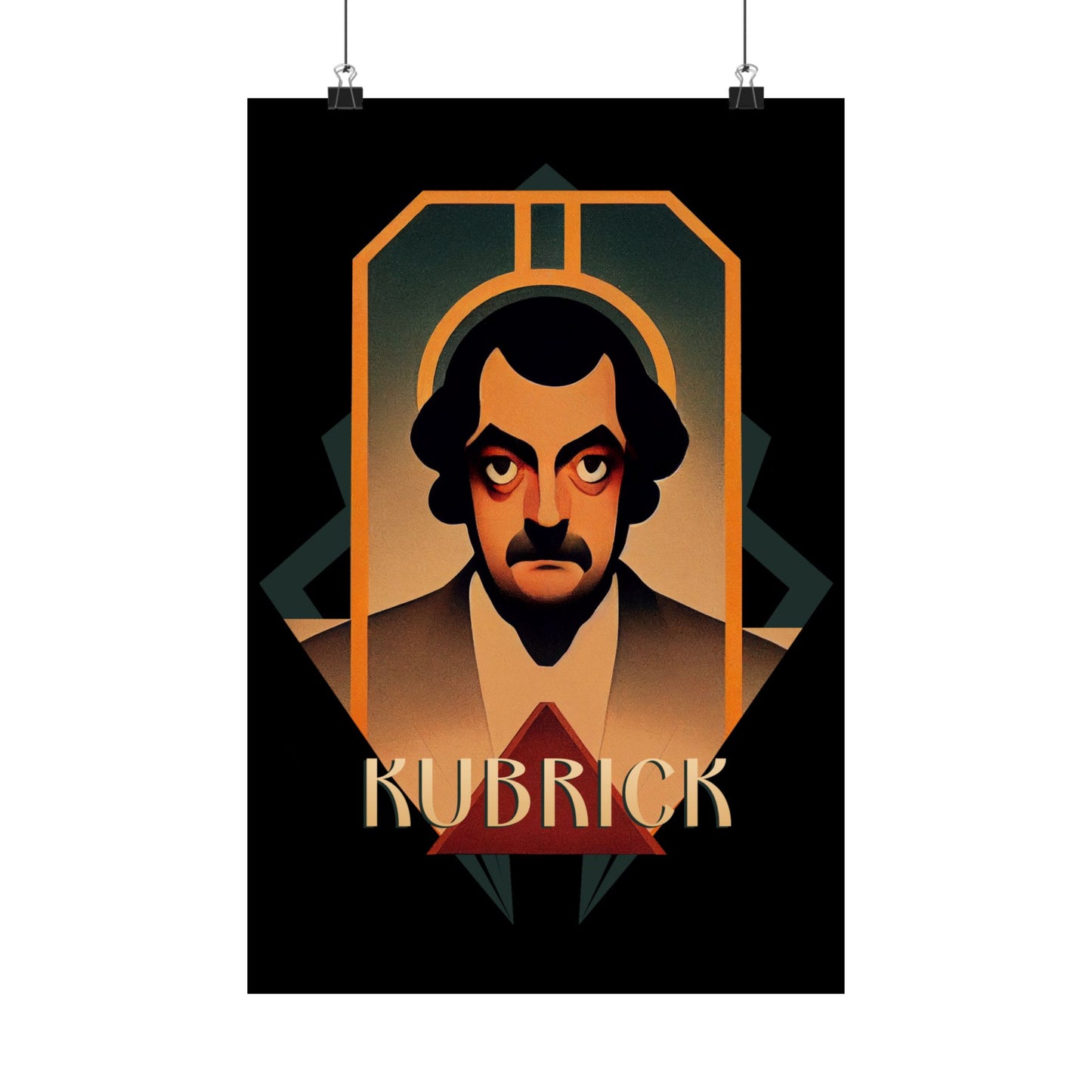 Stanley Kubrick Art Deco Art Print director artwork design decor filmmaker gift film gift for film lover