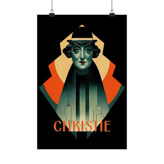 Agatha Christie Art Print gift poet artwork design decor author writer gift for author gift for writer gift for reader