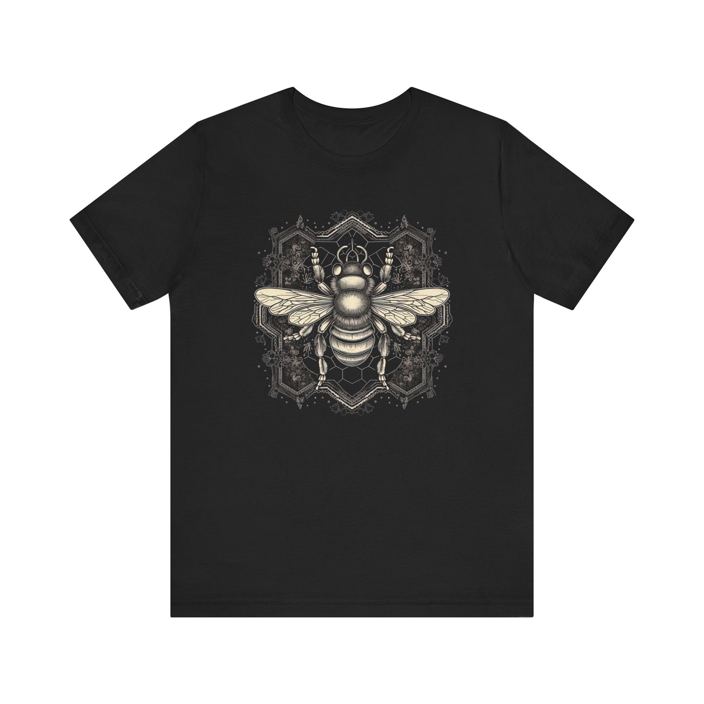 Bee Design T-Shirt | Insect Teeshirt | Goth Shirt | Pagan Clothing | Witch Occult Gift | Vintage Style Fashion