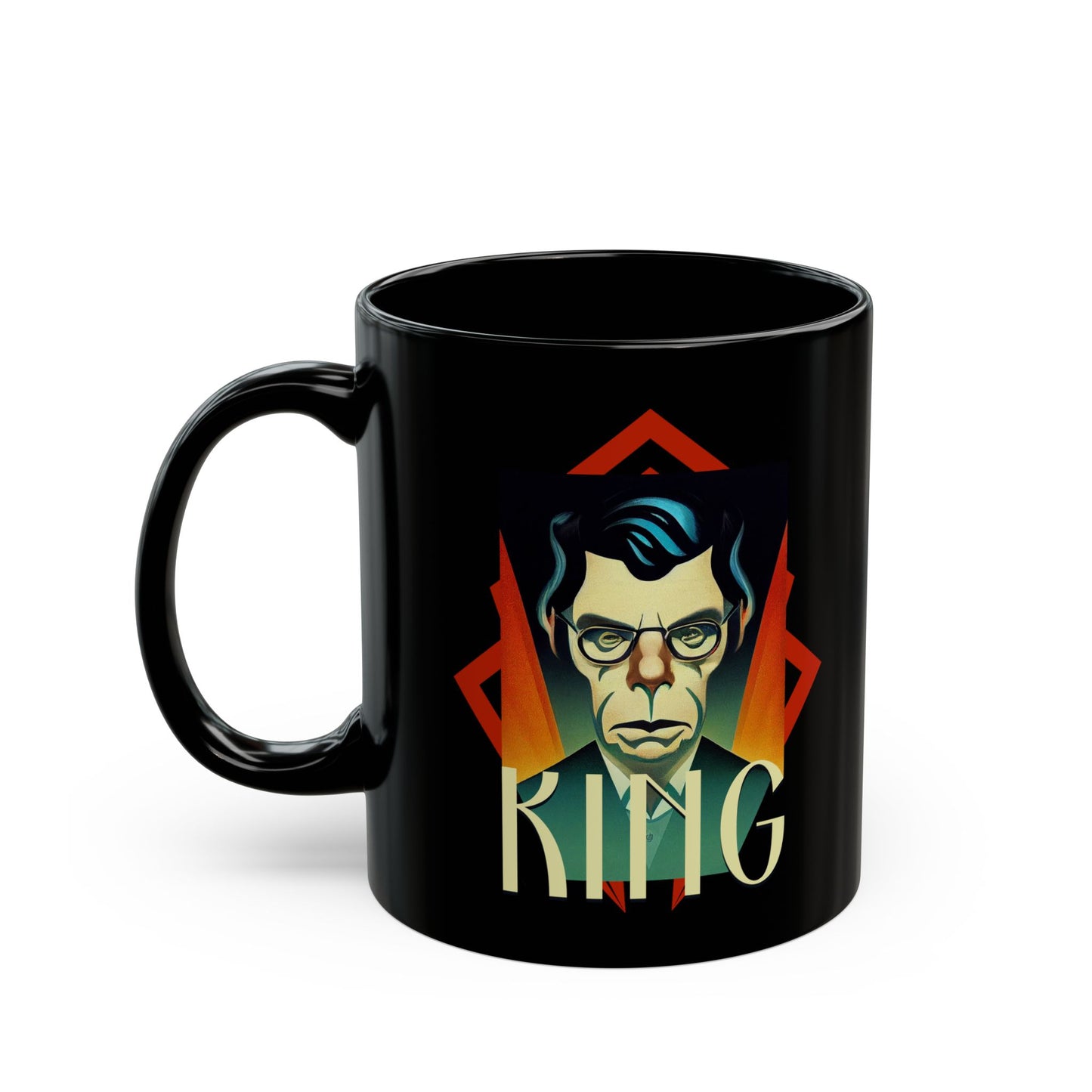 Stephen King art deco 11oz Black Mug coffee cup