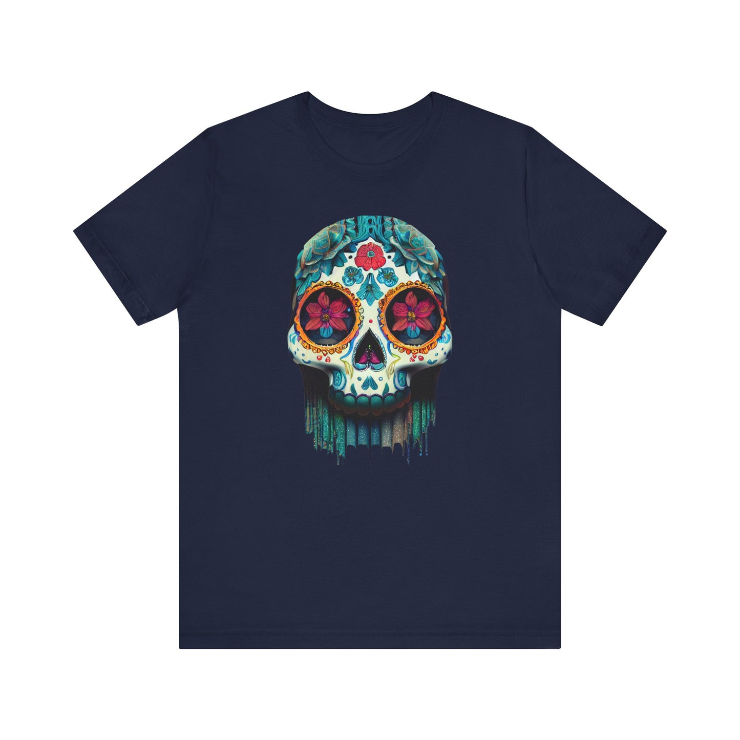 Sugar Skull Shirt Dia De Los Meurtos Day of the Dead teeshirt