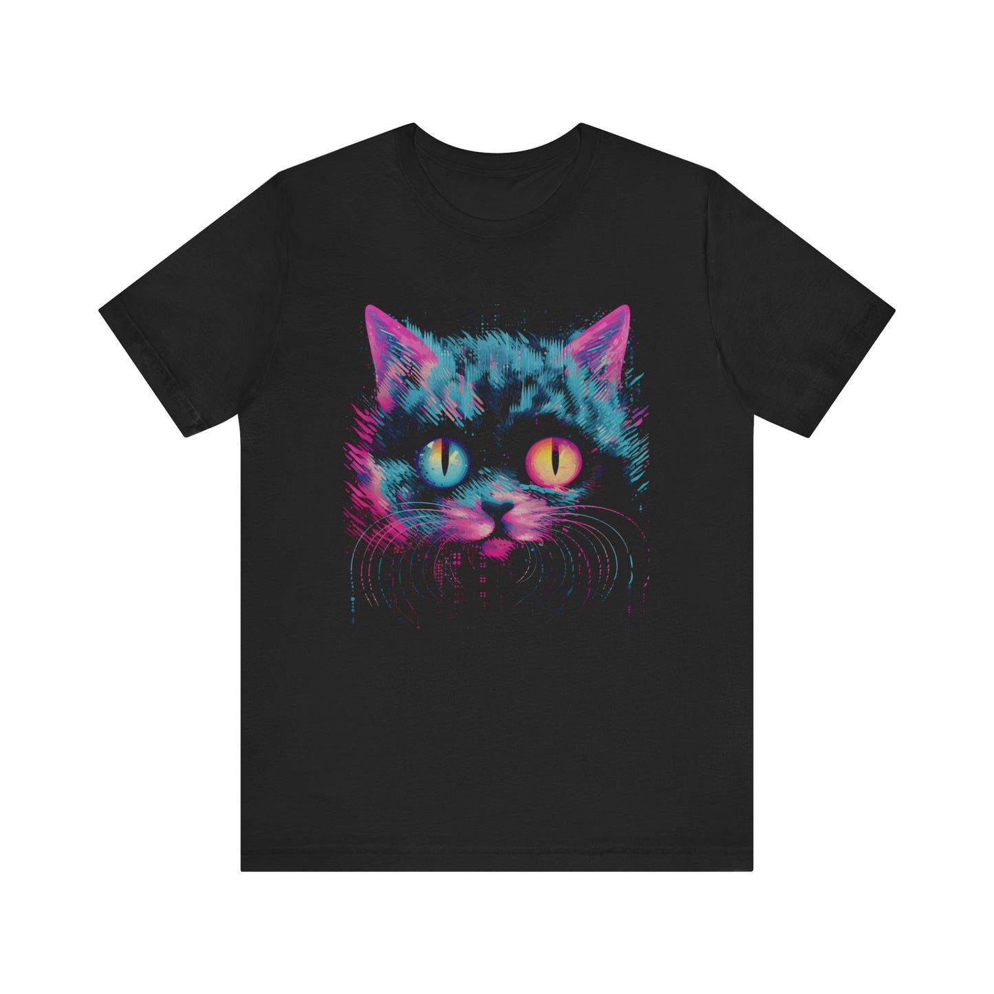 Vaporwave Cat Aesthetic | Weirdcore Cat T-Shirt |Trippy Alt Clothing | Grunge Clothes | Harajuku Punk | Rave Gear | Psychedelic