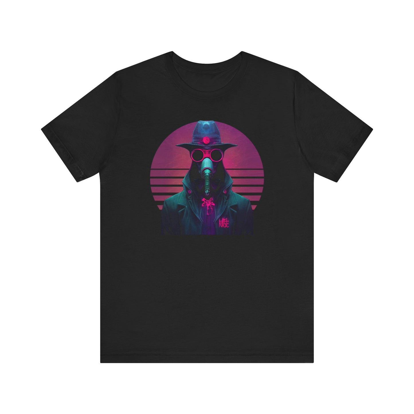 Vaporwave Cyberpunk Plague Doctor T-Shirt | Plague Dr. Teeshirt | Pastel Goth Shirt | Synthwave Gift 80s retro futuristic