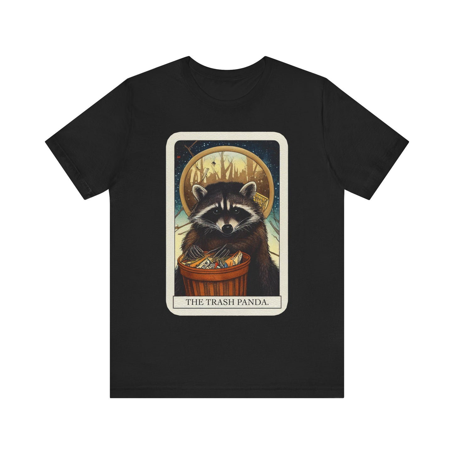 Trash Panda Tarot Card T-Shirt | Raccoon Teeshirt | Tarot Card Tee Shirt | Trash Panda Gift