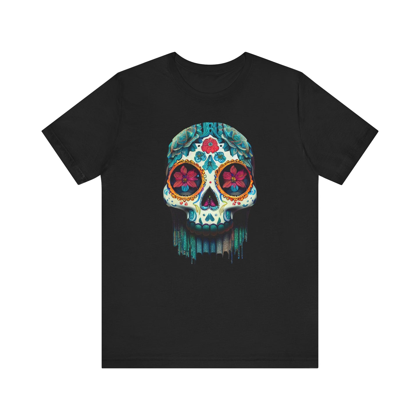 Sugar Skull Shirt Dia De Los Meurtos Day of the Dead teeshirt