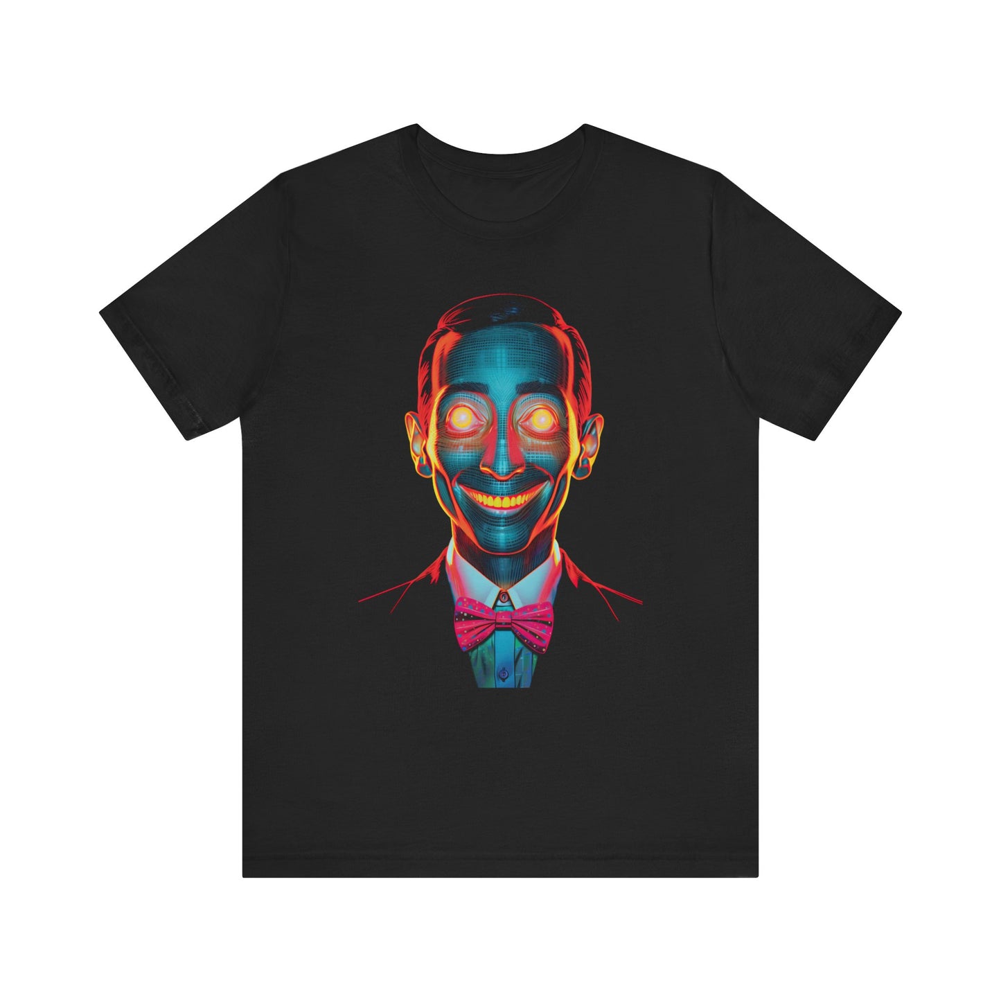 Vaporwave Pee Wee Herman Tee | Weirdcore Bowtie Aesthetic |Trippy Alt Clothing | Grunge Clothes | Harajuku Punk | Rave Gear | Psychedelic