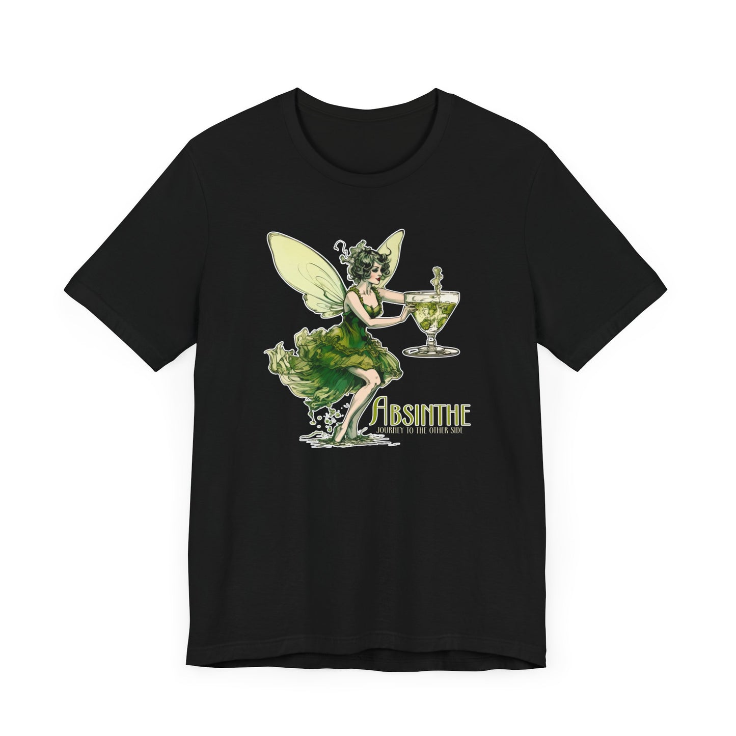 Absinthe Green Fairy T-Shirt | Teeshirt | Goth Shirt | Cottagecore Gift | Apparel | Clothing