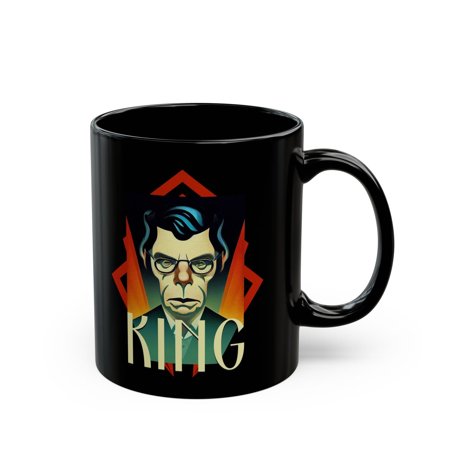 Stephen King art deco 11oz Black Mug coffee cup