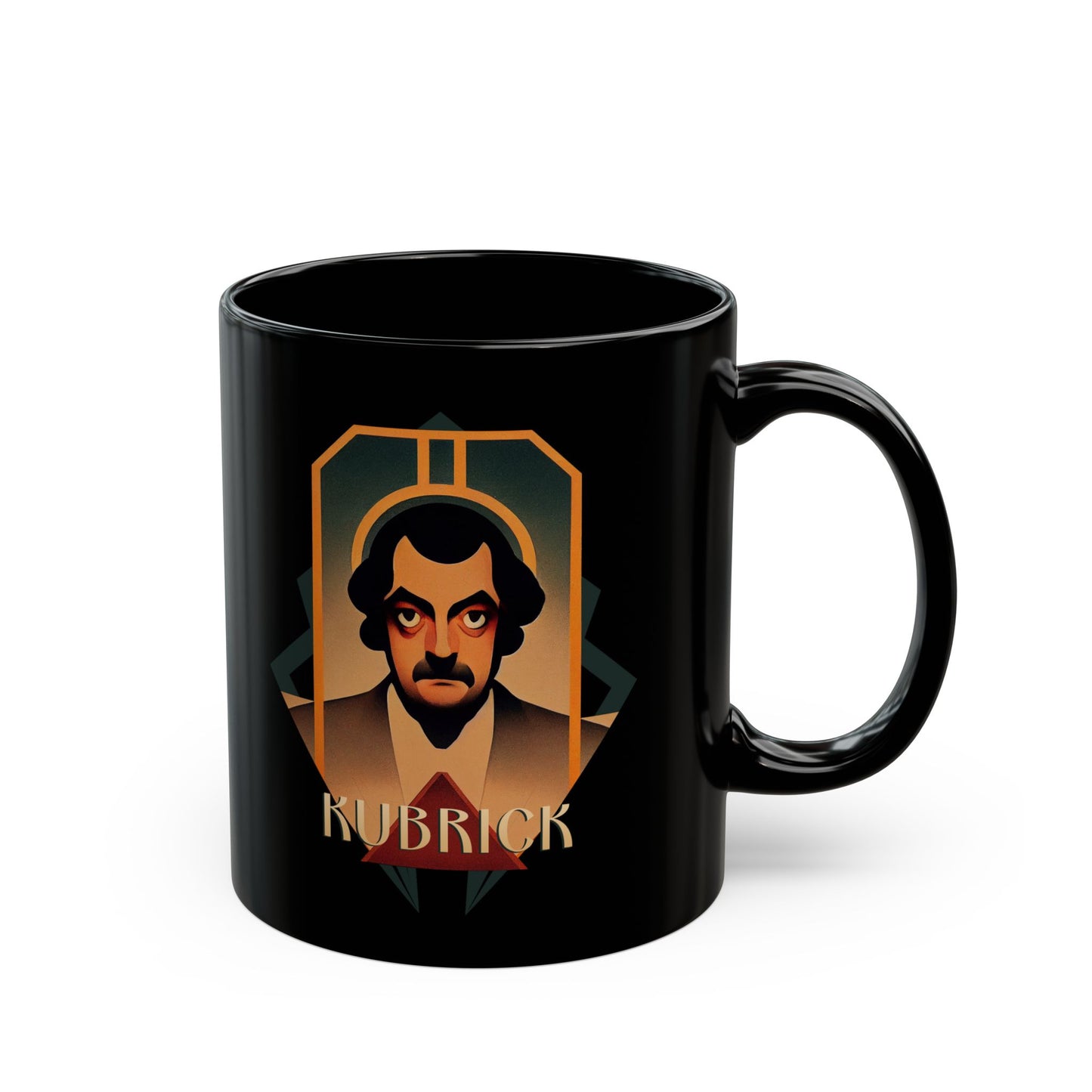 Stanley Kubrick art deco 11oz Black Mug coffee cup