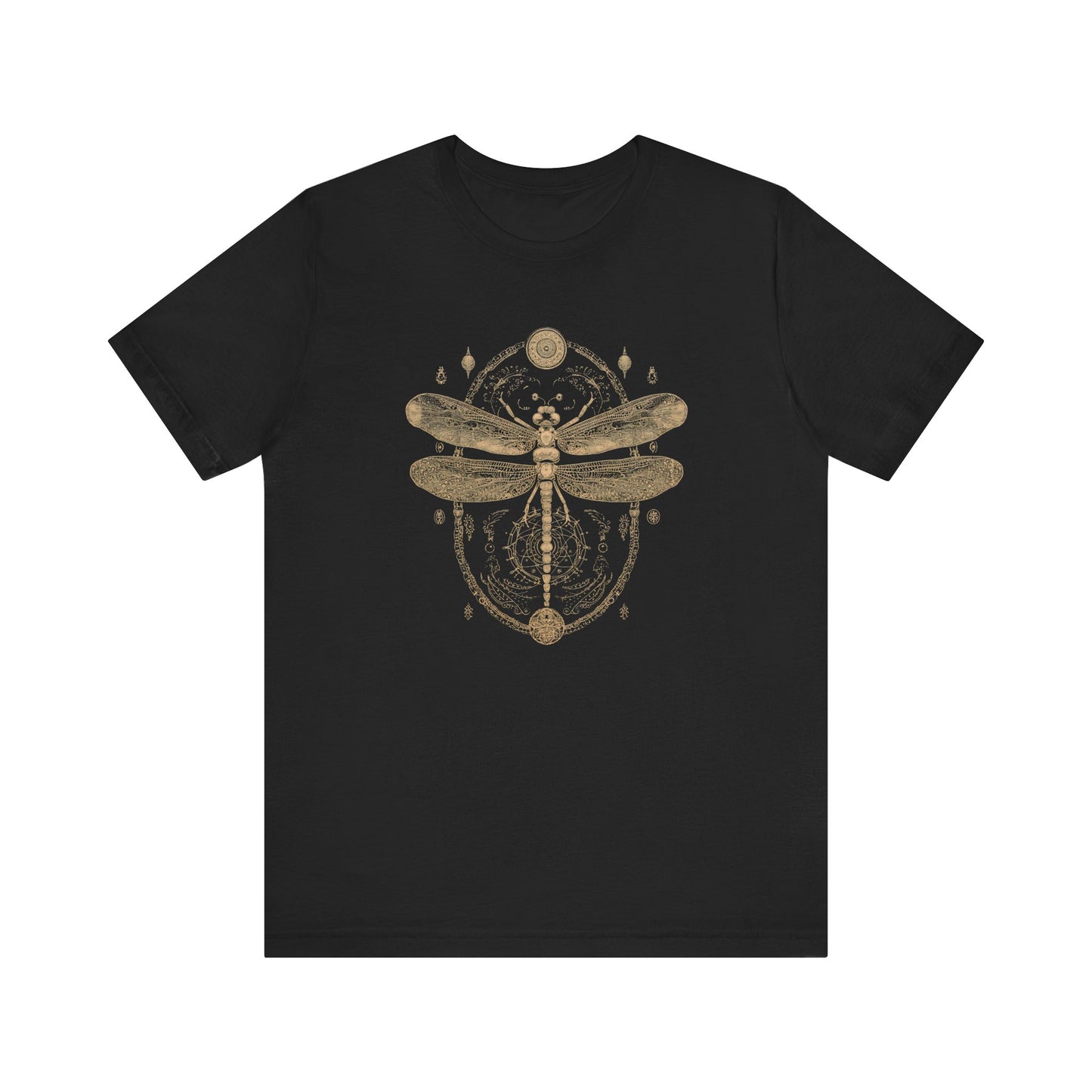 Dragonfly Design T-Shirt | Insect Teeshirt | Goth Shirt | Pagan Clothing | Witch Occult Gift | Vintage Style Fashion