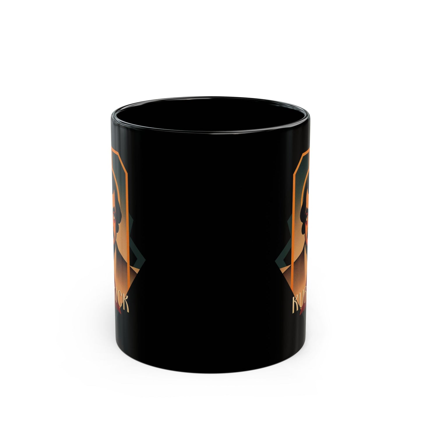 Stanley Kubrick art deco 11oz Black Mug coffee cup