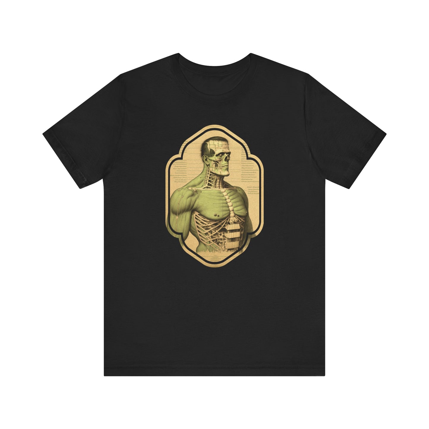 Frankenstein's Monster Arcane AnatomyT-Shirt | Frankenstein Teeshirt | Classic Monster Tee | Horror Gift | Rockabilly Clothing