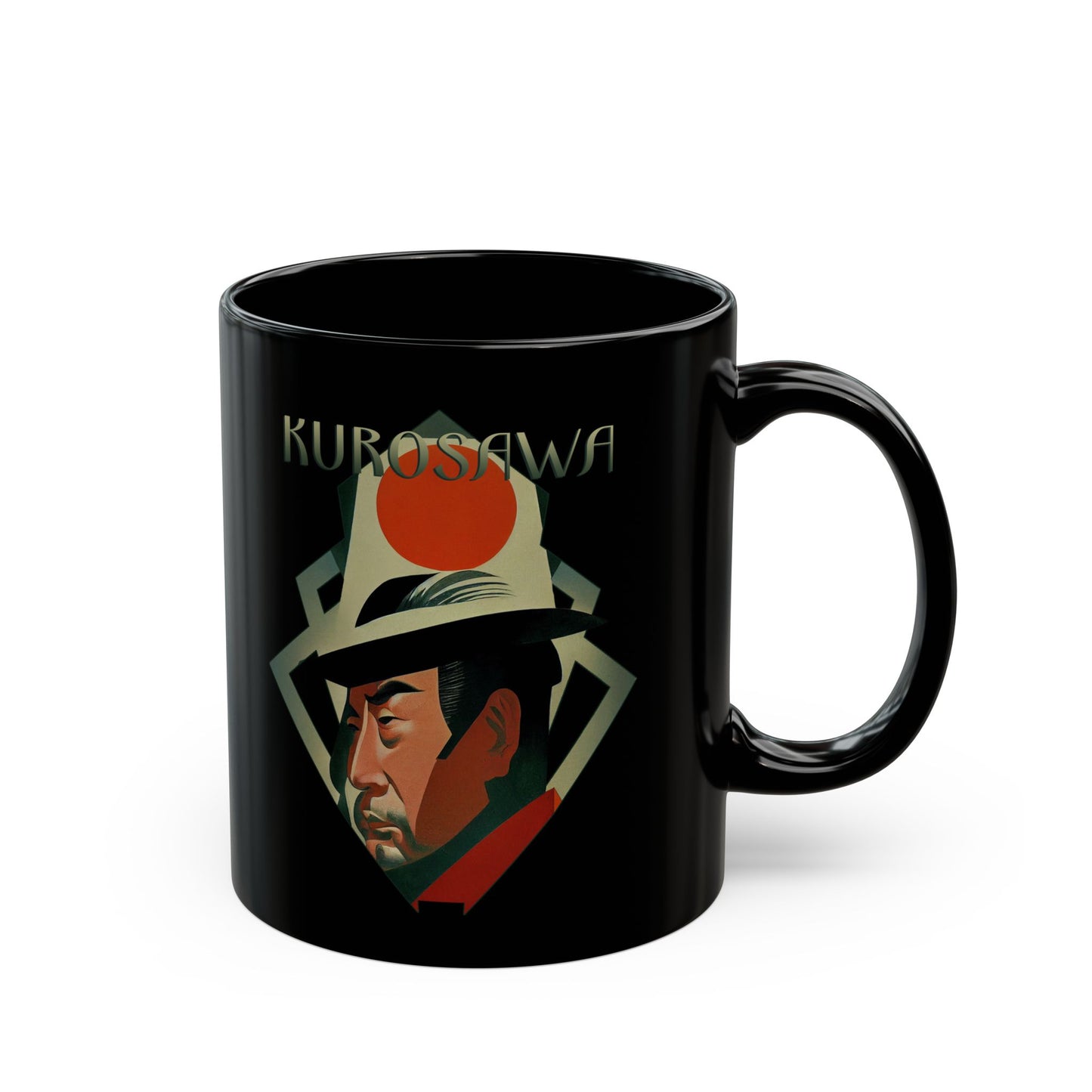 Akira Kurosawa art deco 11oz Black Mug coffee cup