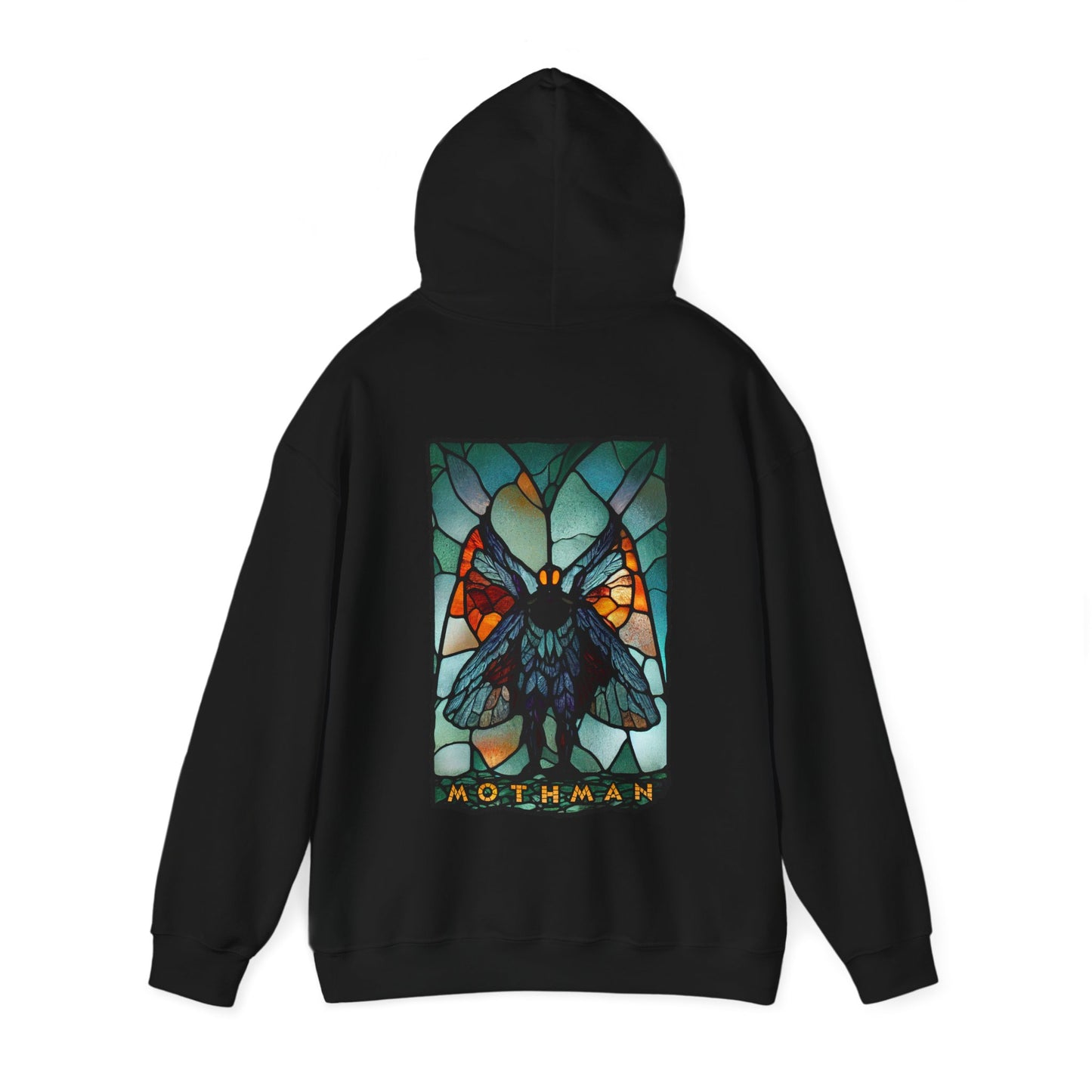 Mothman Stained Glass Pullover Unisex Heavy Blend™ Hooded Sweatshirt