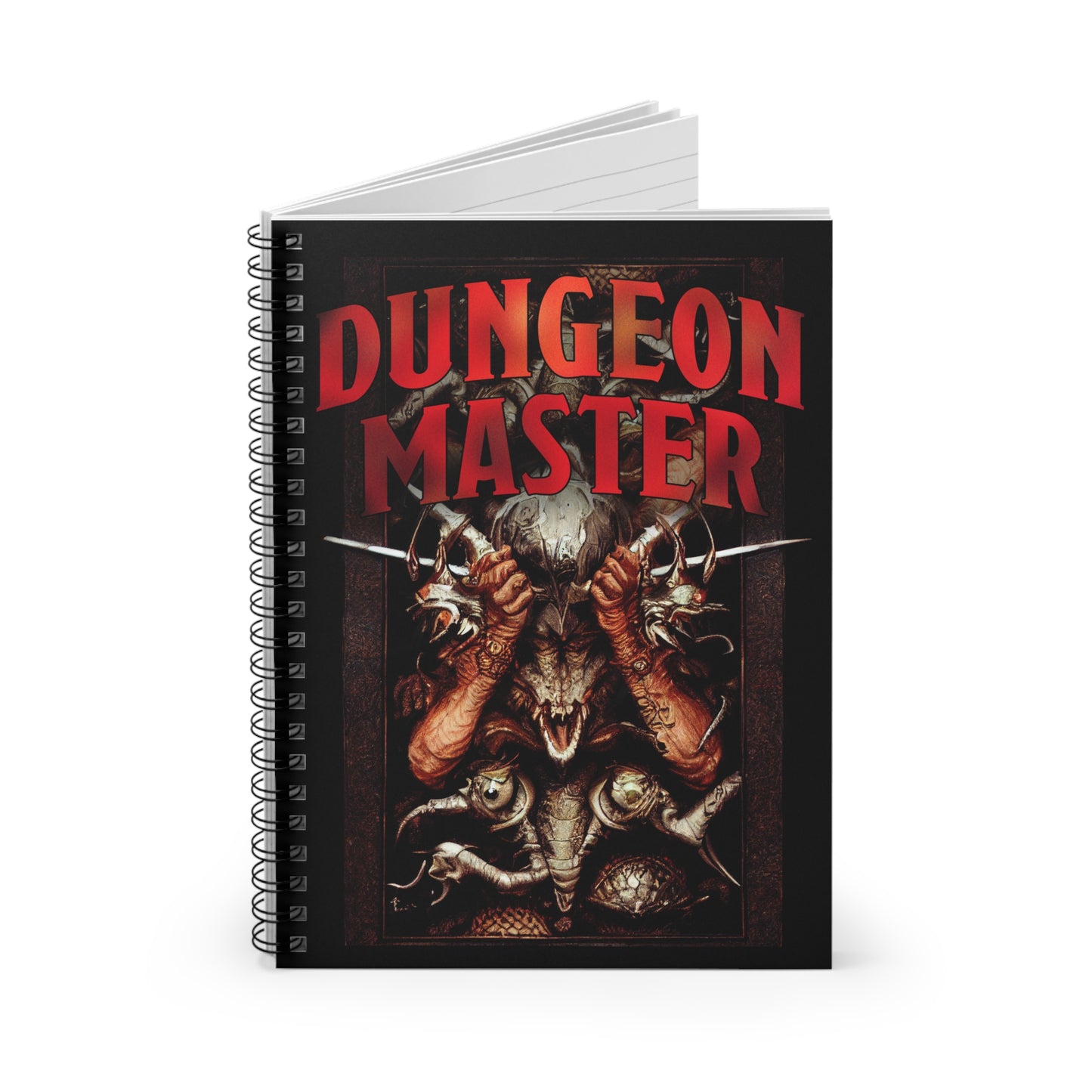 DUNGEON MASTER DND Gift Journal Spiral Notebook - Ruled Line