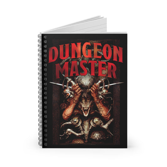 DUNGEON MASTER DND Gift Journal Spiral Notebook - Ruled Line