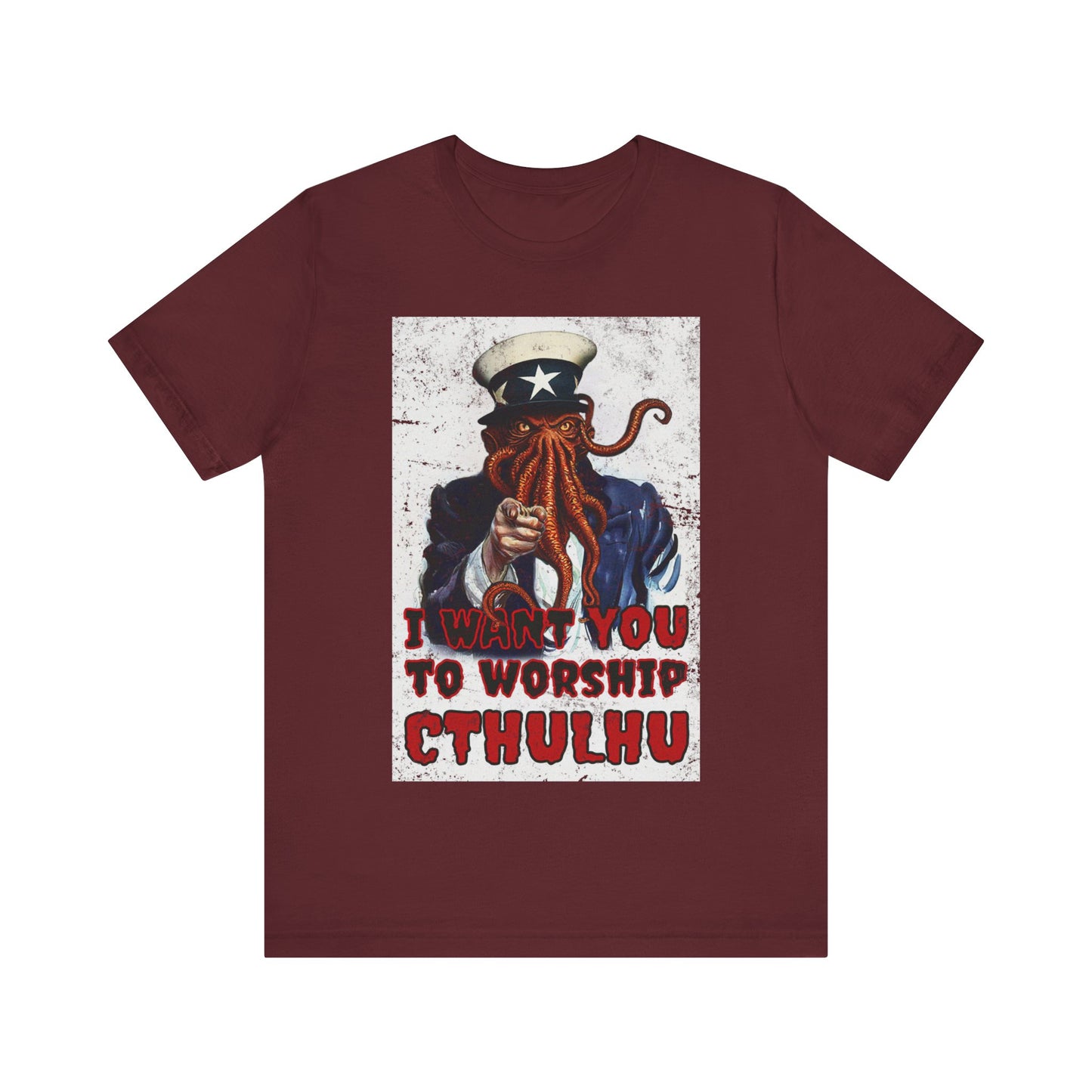 Cthulhu Uncle Sam Shirt HP Lovecraft TEESHIRT Call of Cthulhu Worship Cthulhu Cthulu