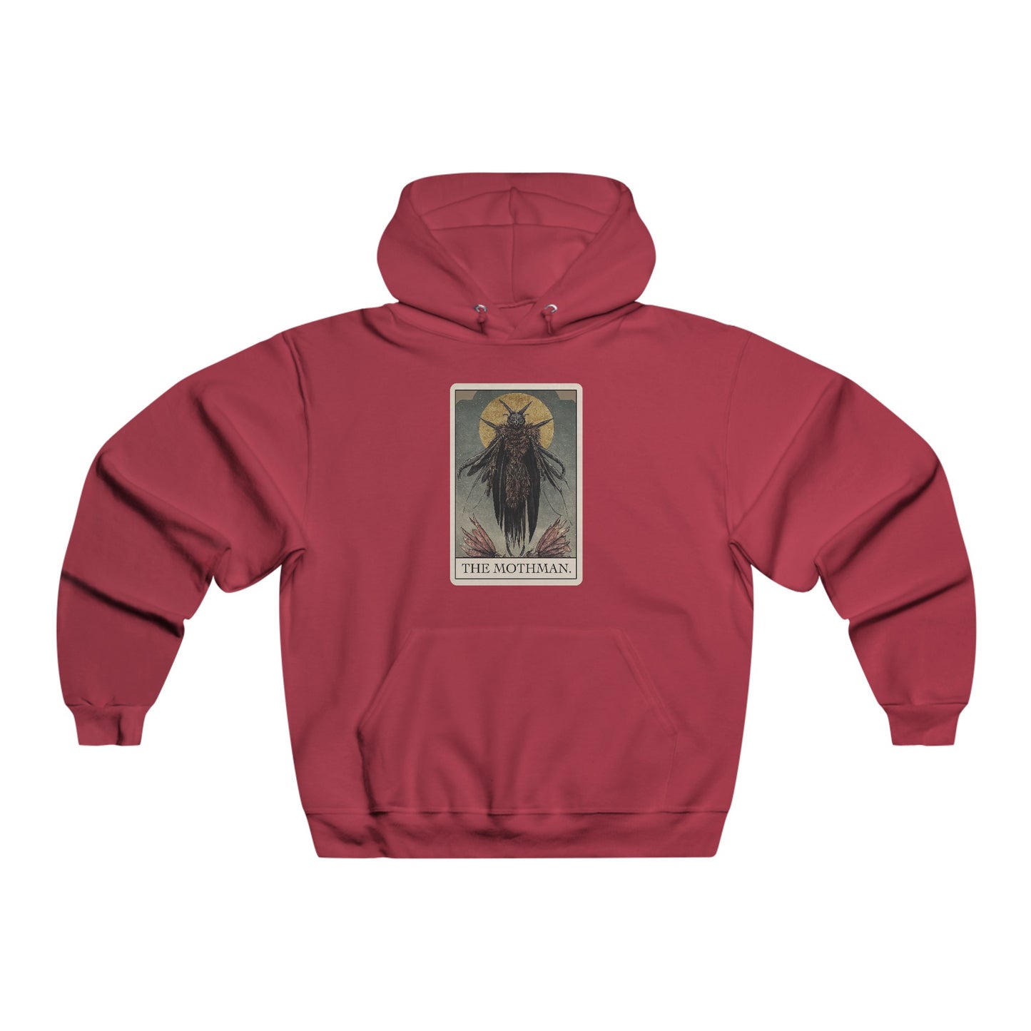 The Mothman Tarot Card pullover hoodie cryptid cryptozoology gift Men's NUBLEND® Hooded Sweatshirt