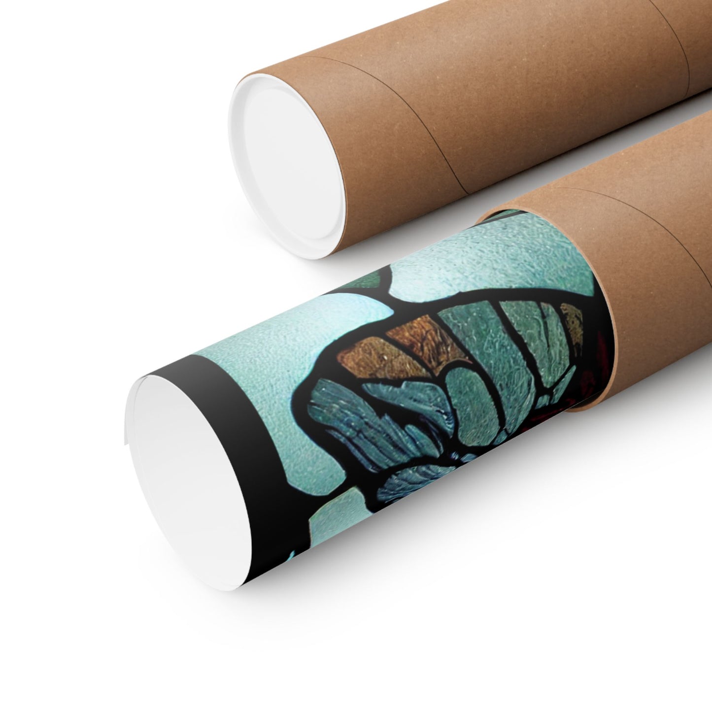 Mothman Stained Glass Art Print | Cryptid Artwork | Cult Monster Decor | Horror Gift | Cryptozoology | Cryptidcore