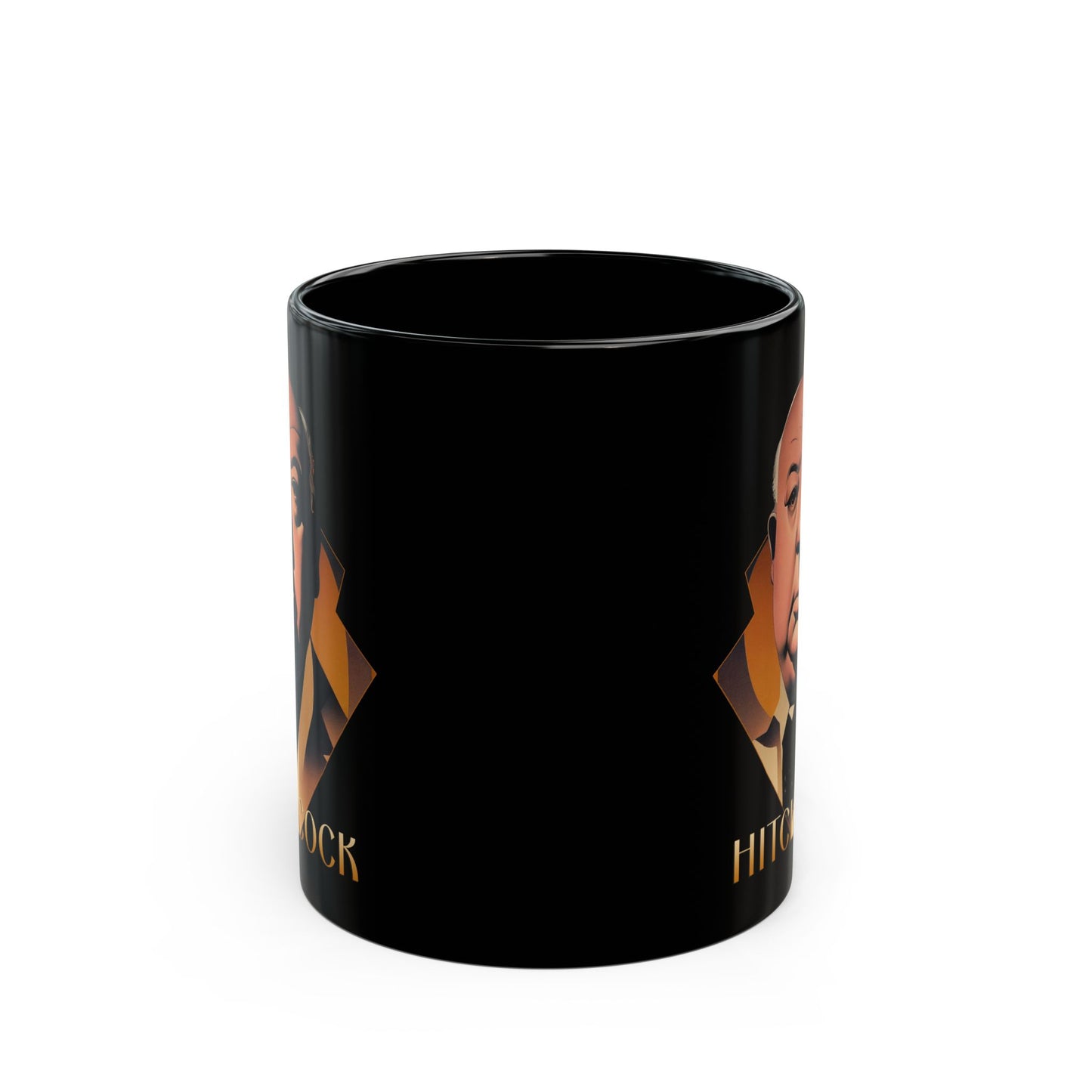 Alfred Hitchcock art deco 11oz Black Mug coffee cup