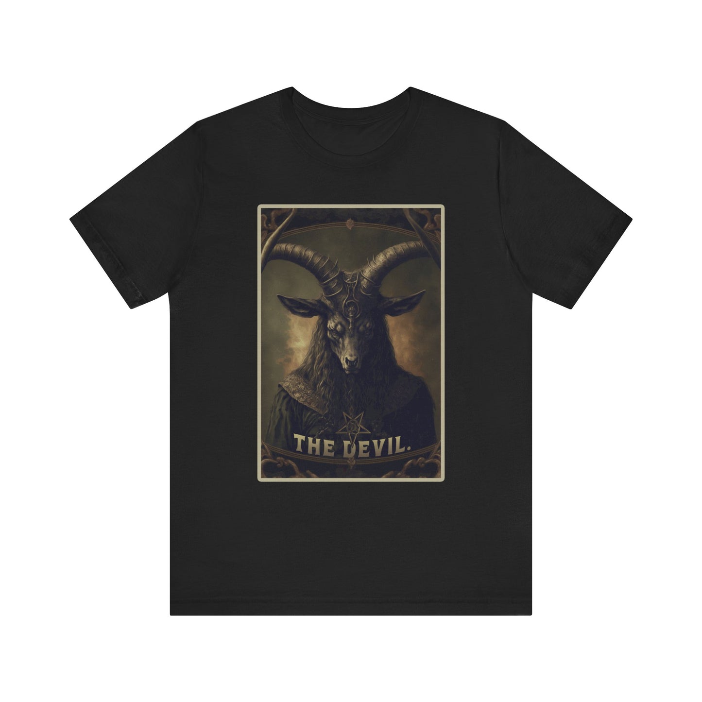 The Devil Tarot Card Baphomet T-Shirt | Devil Teeshirt | Goth Shirt | Satan Lucifer Gift Satanic Church of Satan