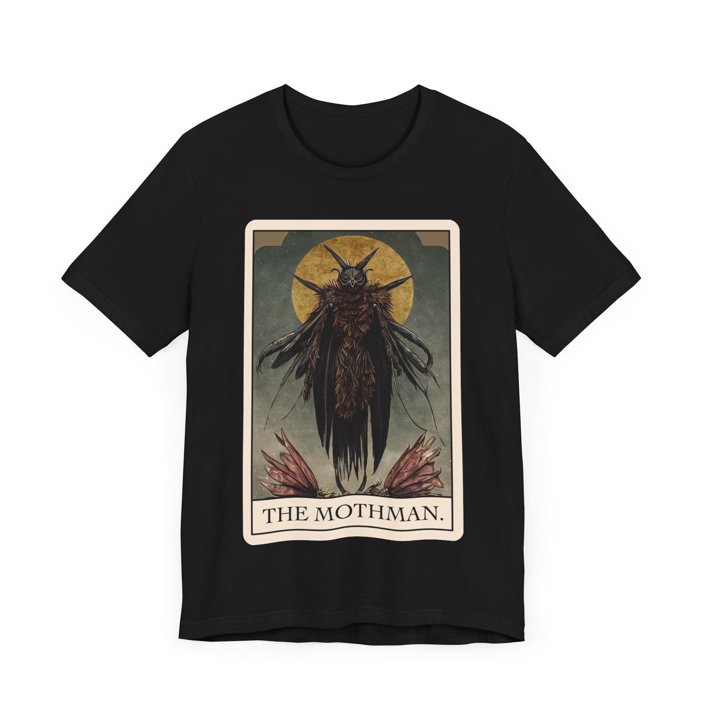 The Mothman Tarot Card Shirt cryptid tee cryptozoology t-shirt