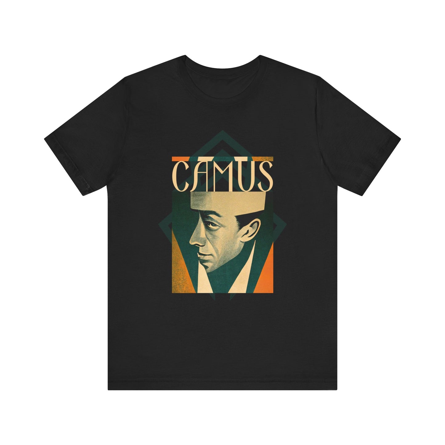 Albert Camus Art Deco Shirt gift poet shirt author writer gift for author gift for writer gift for reader