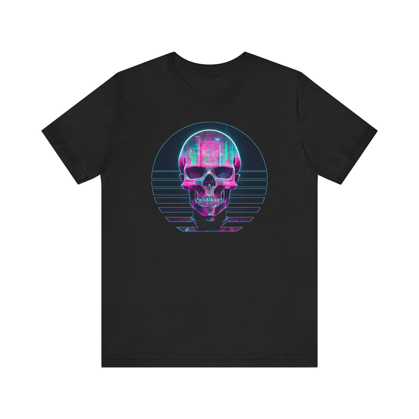 Vaporwave Cyberpunk Skull T-Shirt | death Teeshirt | Pastel Goth Shirt | Synthwave Gift 80s retro futuristic