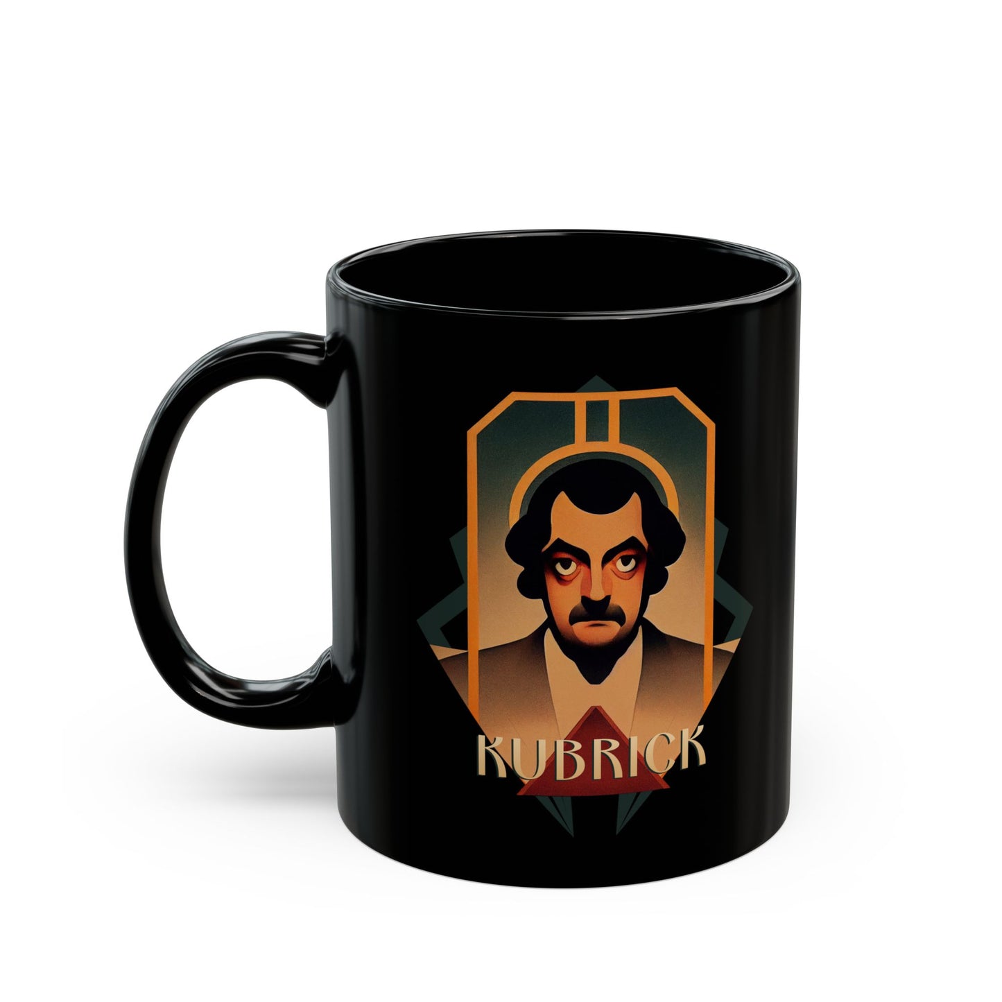 Stanley Kubrick art deco 11oz Black Mug coffee cup