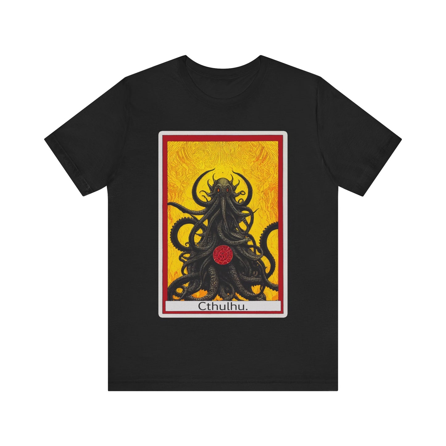 Cthulhu Tarot Card Shirt H.P. Lovecraft gift author writer gift for author gift for writer gift teeshirt elder god