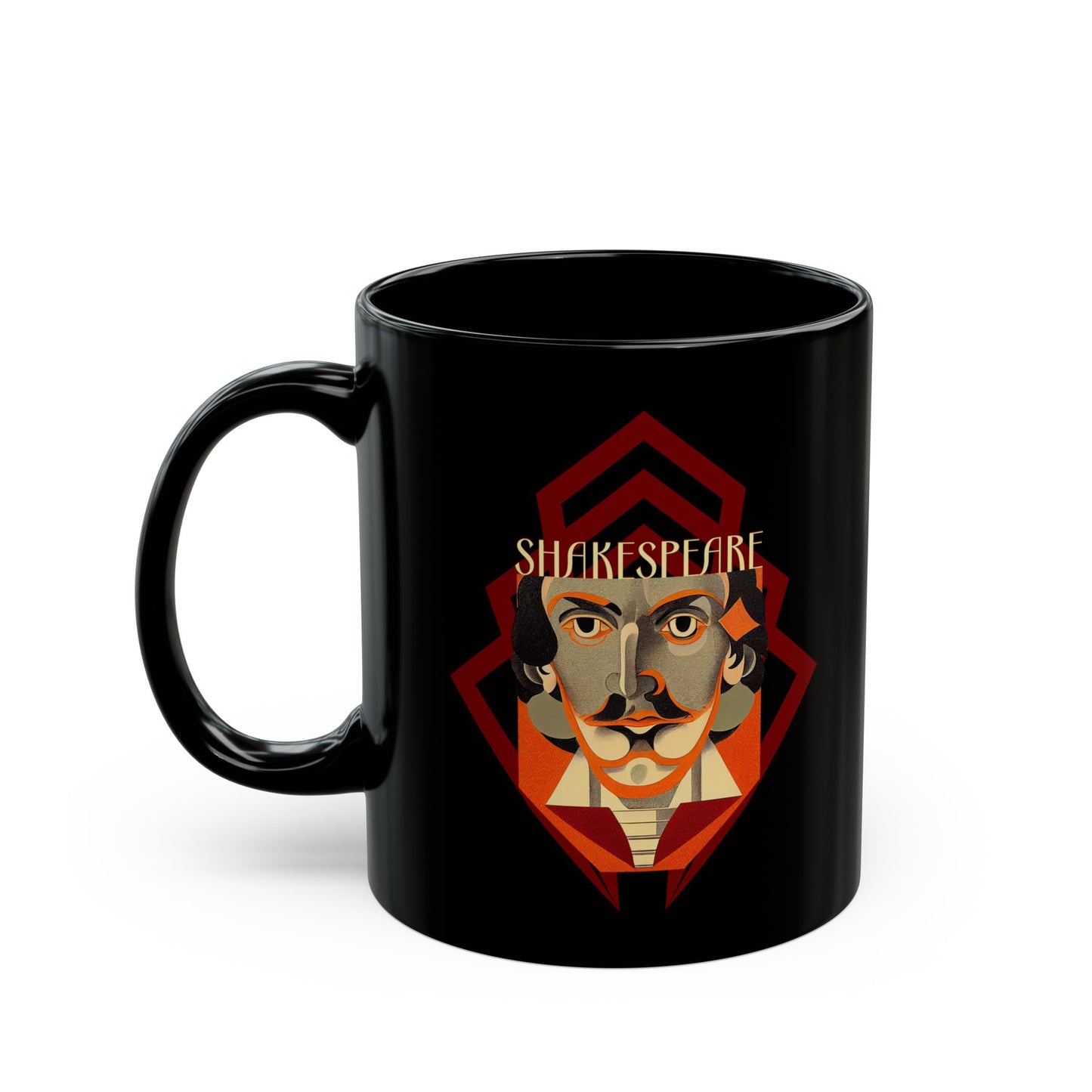 Shakespeare 11oz Black Mug
