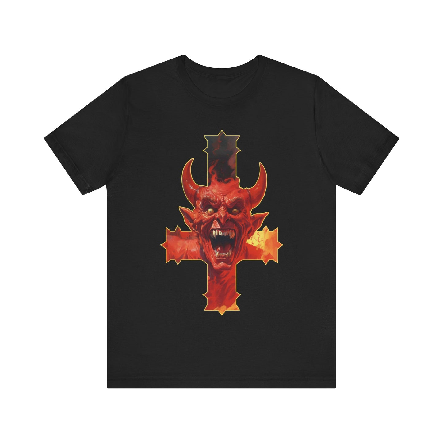 Devil Cross T-Shirt | Satanic Teeshirt | Goth Shirt | Satan Lucifer Gift Satanic Church of Satan Satanic Temple Heavy Metal