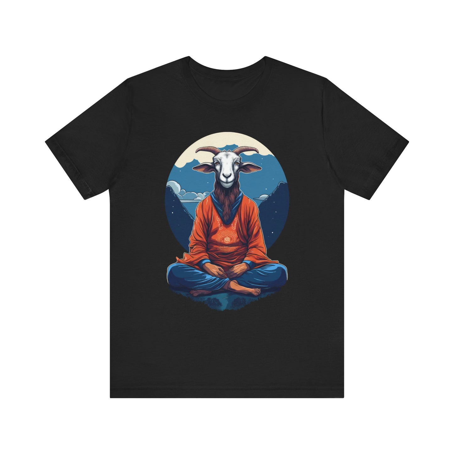 Meditating Goat Shirt | Goat Meditation teeshirt | Spiritual Yoga t-shirt |  hip style | enlightened fashion
