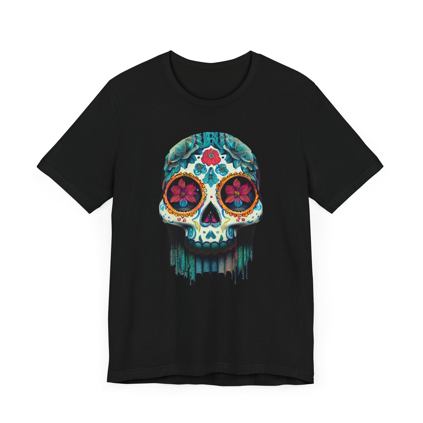 Sugar Skull Shirt Dia De Los Meurtos Day of the Dead teeshirt