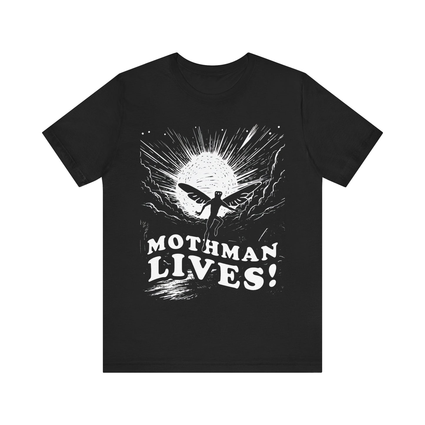 Mothman Lives Shirt | Cryptid TeeShirt | Funny Mothman T-Shirt | Cryptozoology Clothing | Cool Style