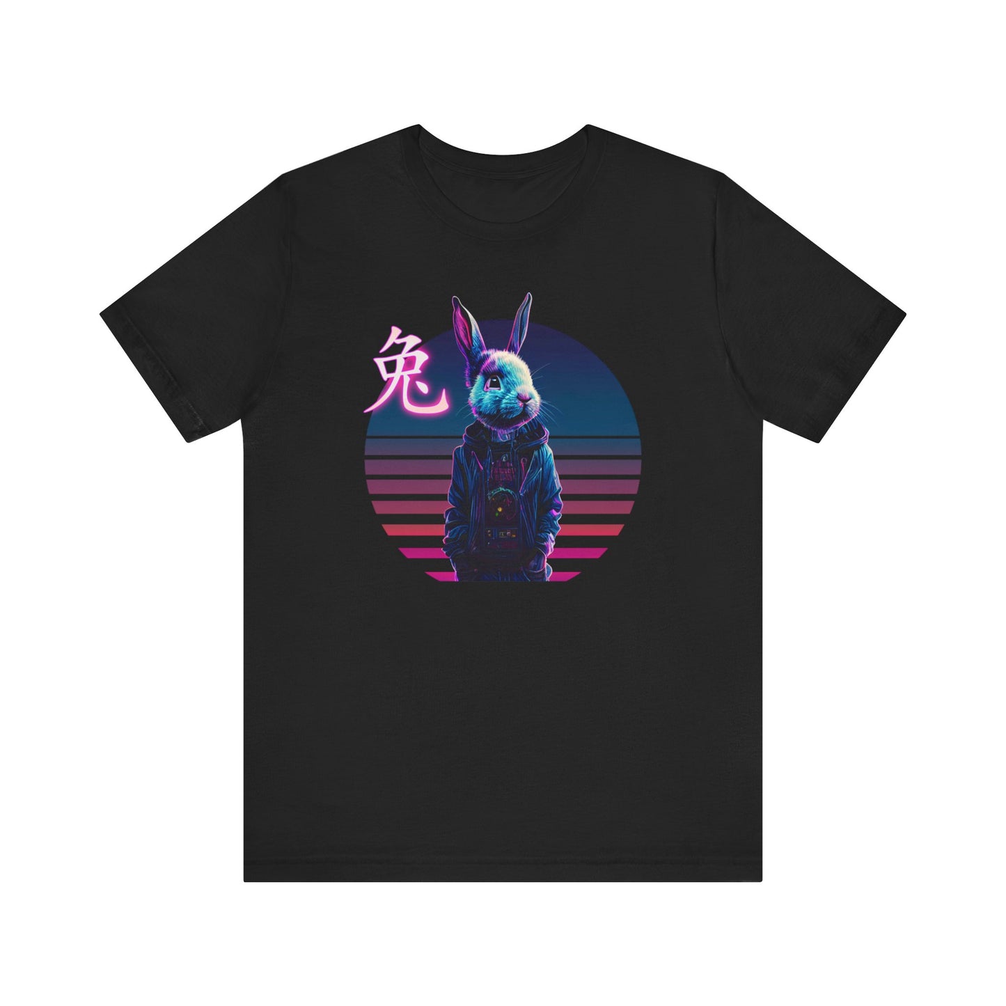 Copy of Vaporwave Cyberpunk Rabbit T-Shirt | Year of the Rabbit 2023 Teeshirt | Pastel Goth Shirt | Synthwave Gift 80s retro Bunny