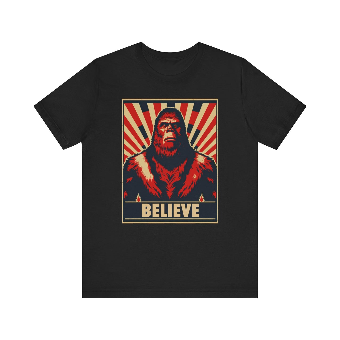 Bigfoot Believe T-Shirt | Sasquatch Teeshirt | Cryptid Tee Shirt | Cryptidcore Gift Cryptozoology Clothing