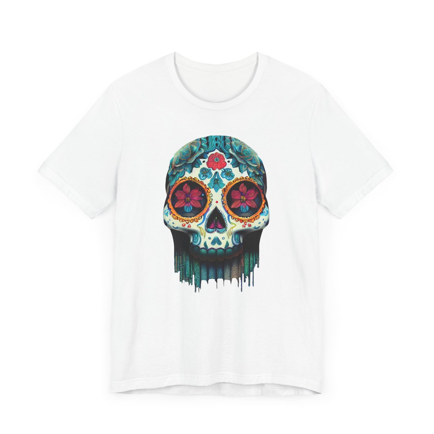 Sugar Skull Shirt Dia De Los Meurtos Day of the Dead teeshirt