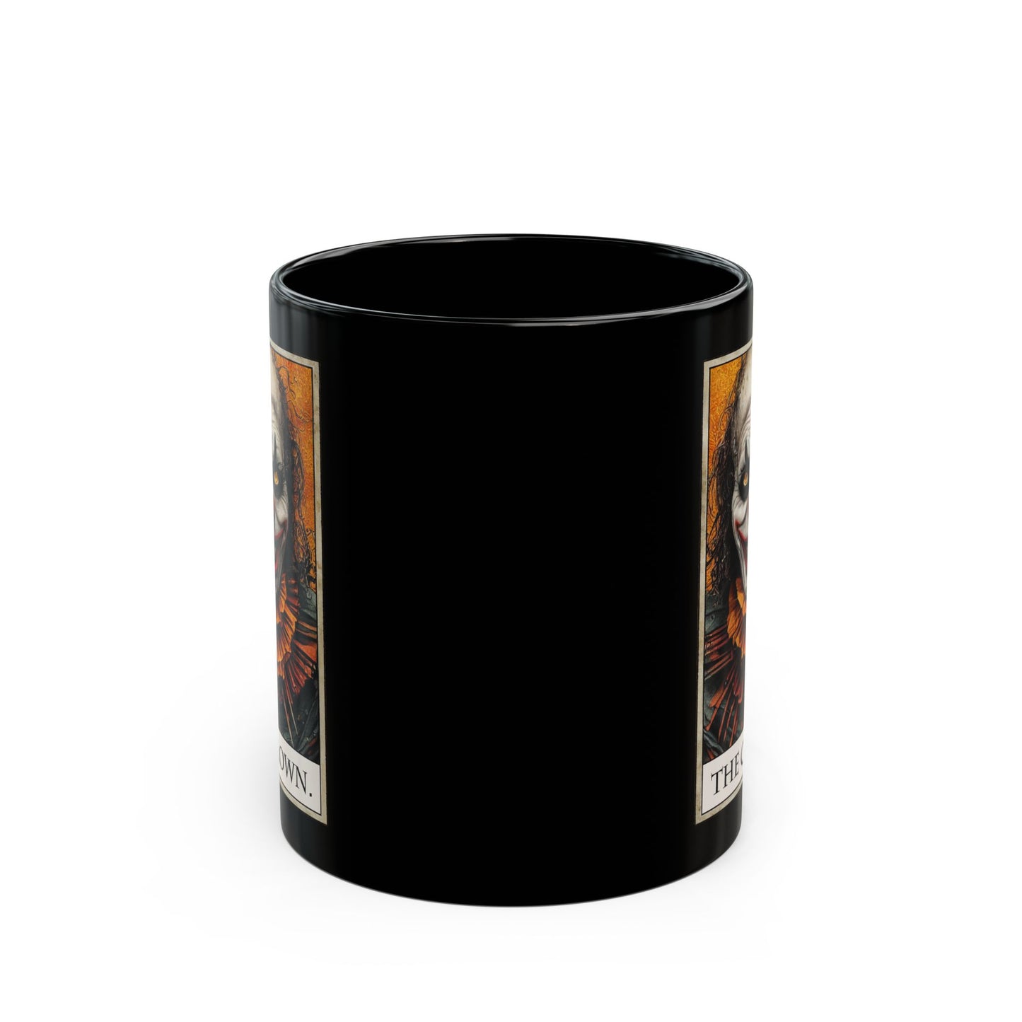 Clown Tarot Card 11oz Black Mug