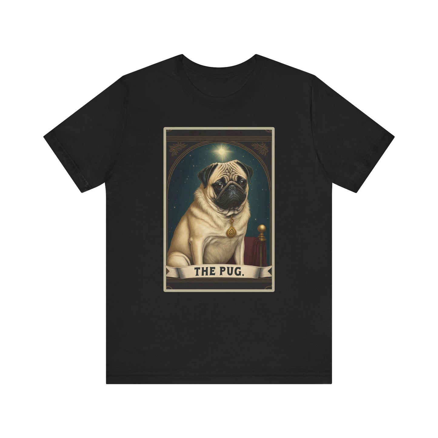 Pug Tarot Card T-Shirt | Dog Lover Teeshirt | Goth Shirt | Pet Animal Clothing